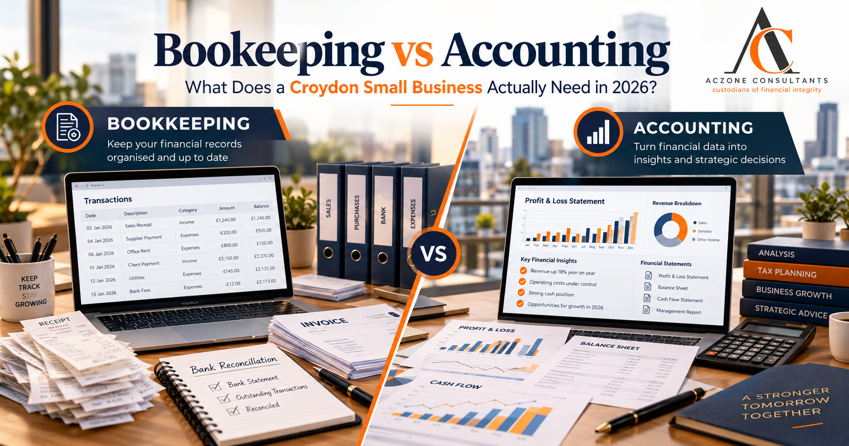 Bookkeeping vs Accounting: What Does a Croydon Small Business Actually Need in 2026?